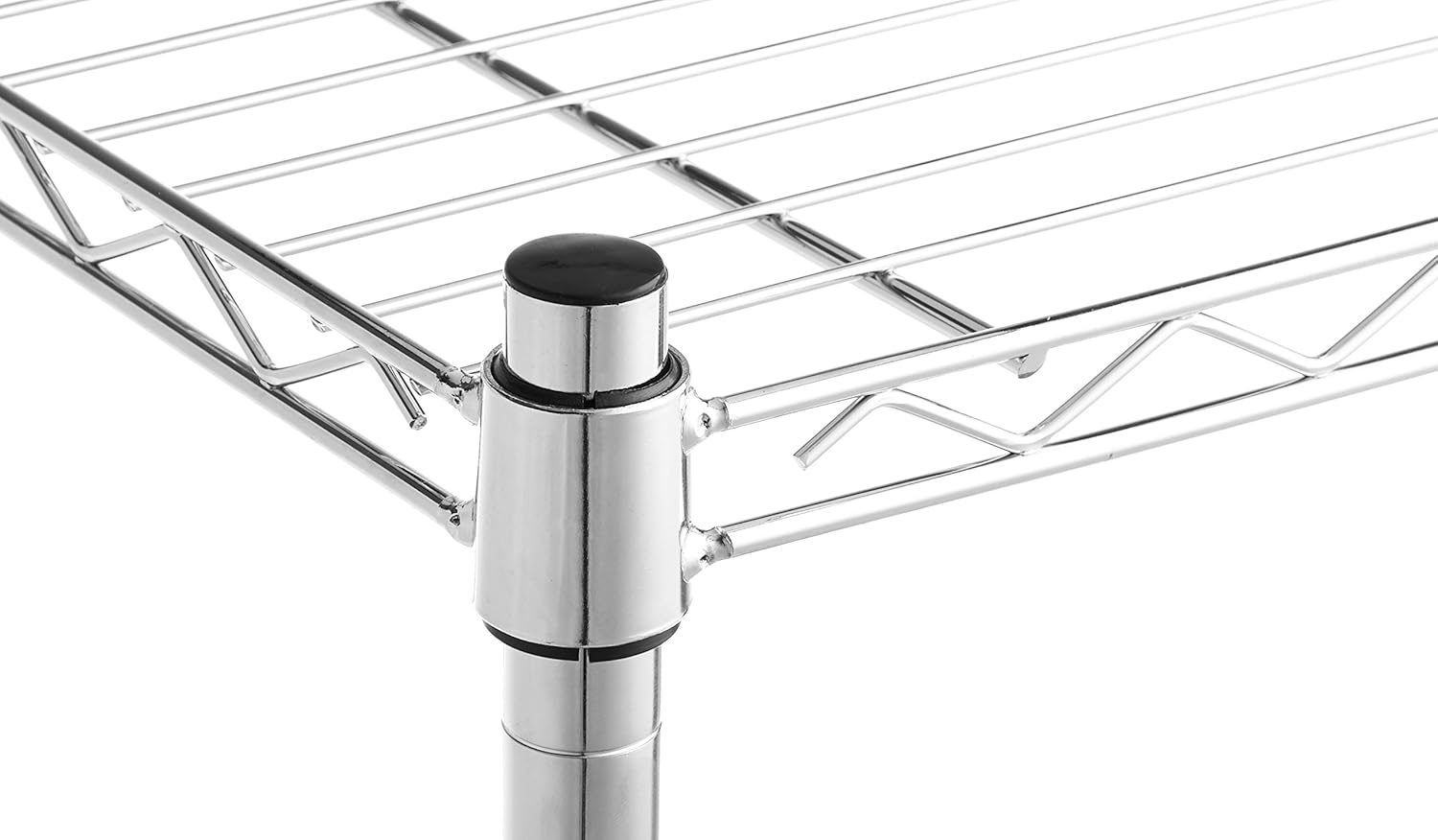 Amazon Basics 4Shelf Shelving Unit on 3” Casters, Chrome BigaMart