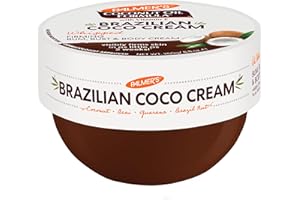 Palmer's Coconut Oil Formula Brazilian Coco Cream with Vitamin E, 8.8 Fl Oz, Whipped Bum, Bust & Body Cream, Helps with Skin Tightening & Firming