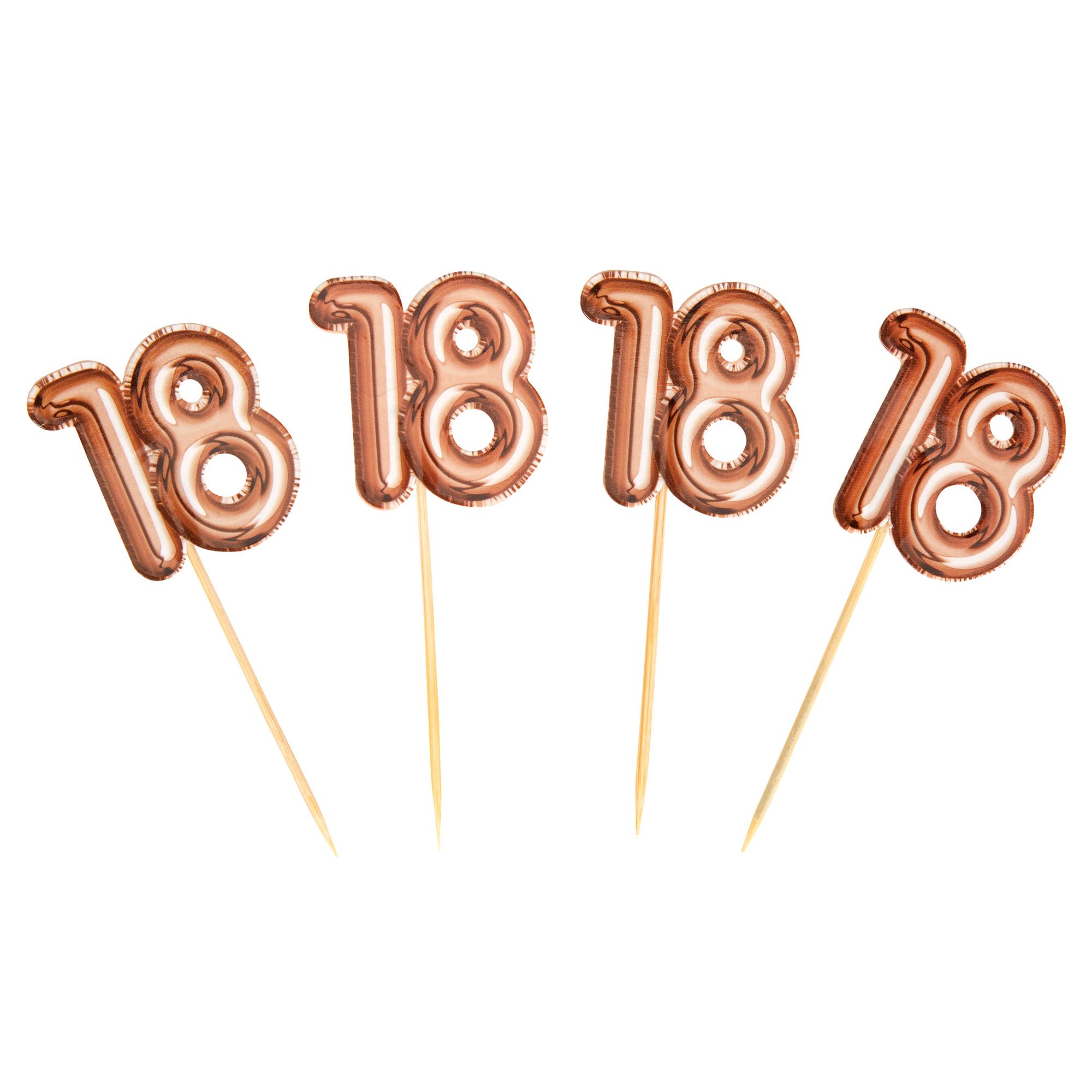 Neviti 773635 Glitz & Glamour - Food Picks - Rose Gold - Age 18