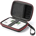 Hard travel case for Korg TM-50 / TM-60BK Tuner Metronome and Clip on Microphone, Protective Carrying Storage Bag - Black (Black Lining)