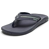 OLUKAI Ohana Palua Men's Water Friendly Sandals, Everyday Flip Flops, Arch Support & Comfort Fit, Lightweight & Durable, Enhanced Grip & Traction