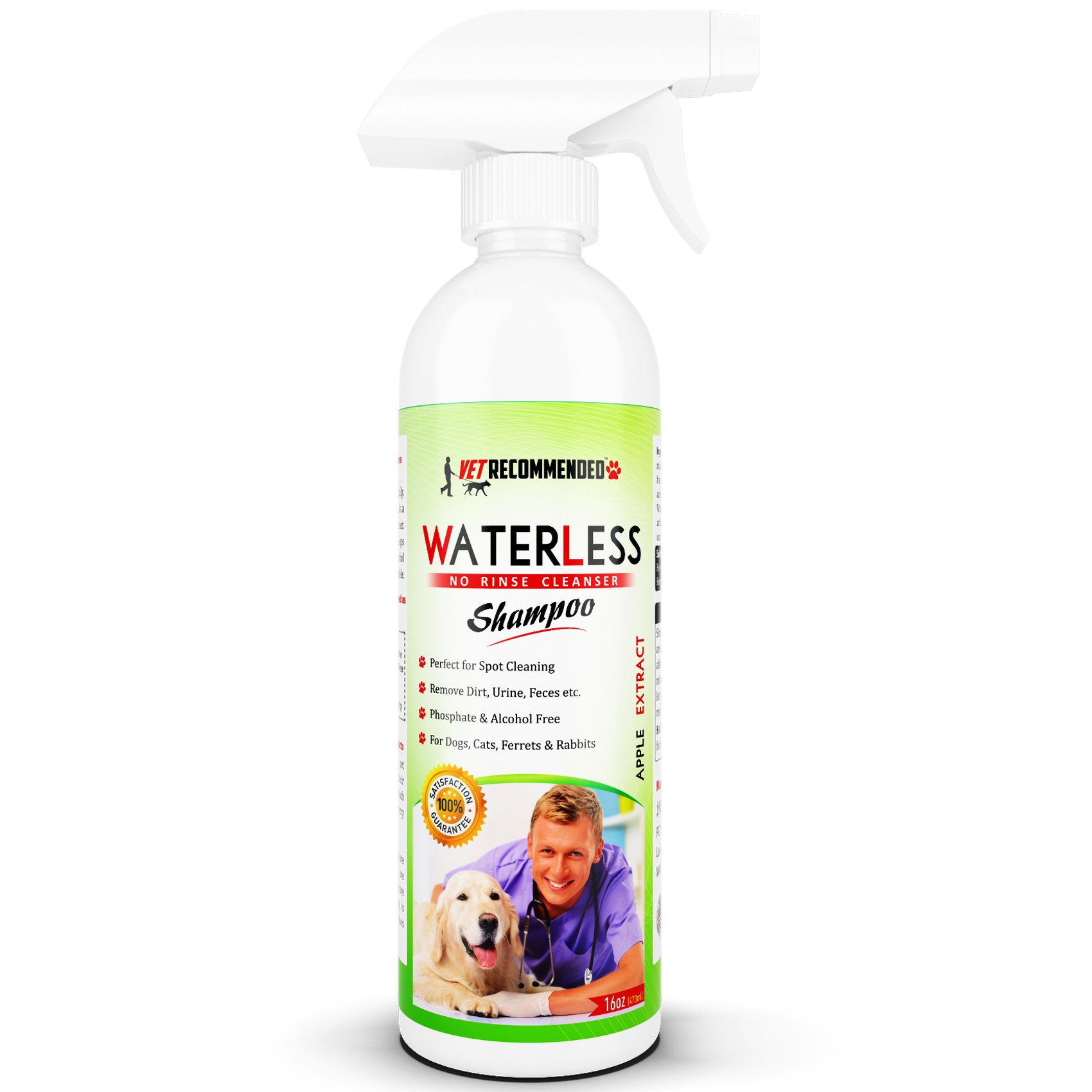 Vet Waterless Dog Shampoo No Rinse Dry Shampoo For Dogs