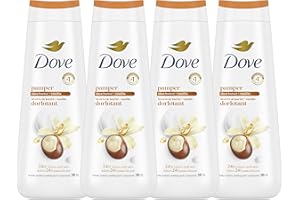 Dove Body Wash for Renewed, Healthy-Looking Skin, Pampering Shea Butter & Vanilla, Gentle Skin Cleanser with 24hr Renewing Mi