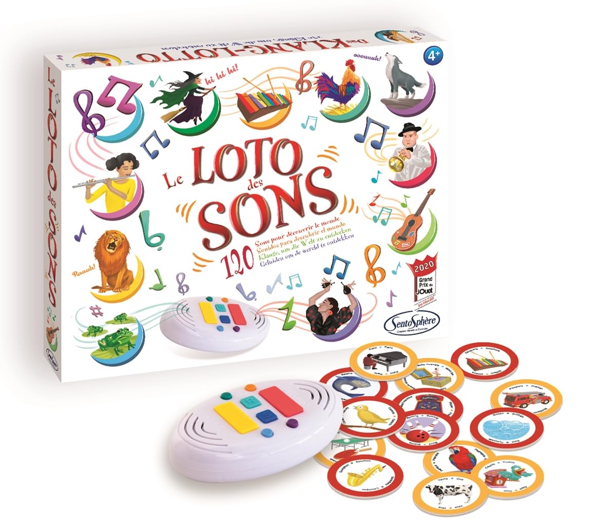 Sentosphère – The Loto des Sons - Sensory game - 30 smells to discover - children's game from 4 years old - Made in France - 100
