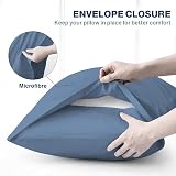 DN Collection Pillow Cases 2 Pack 50x75 cm Navy Microfiber OEKO-TEX view 4