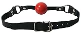 Strict Leather Silicone Ball Gags, Red