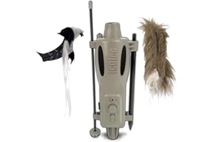 Icotec PD200 Universal Decoy - Heavy-Duty - Adjustable Speed - 2 Toppers - 7" Aluminum Stake - Connector Cable for use with Competitive Brand Callers