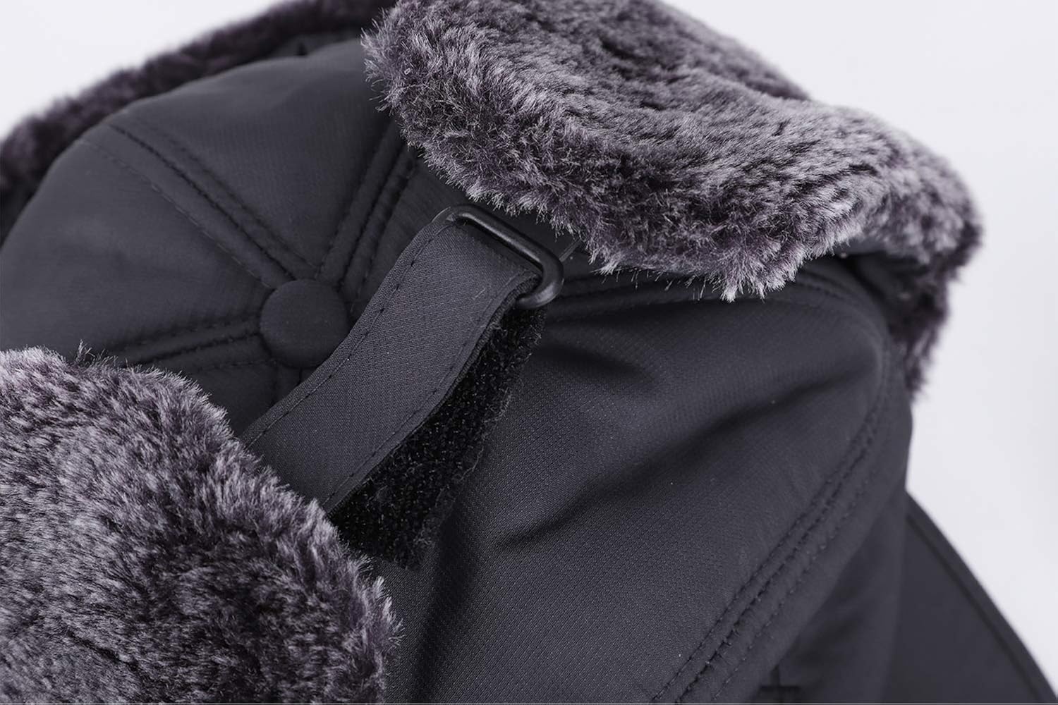 IPENNY Unisex Winter Warm Trapper Hat 3 in 1 Faux Fur Bomber Hat Earflap with Mask Full Face Protective Cover Windproof Trooper Hat Baseball Cap Snow Ski Cap for Cycling Camping Hiking Grey - Image 5
