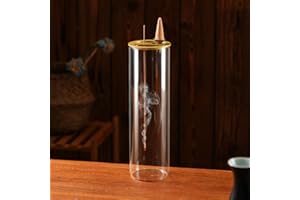 Ceremony Incense Holder, 2 in 1 Incense Burner for Sticks, Ash-Proof Glass Incense Burner for Meditation Yoga Spa Room Decor