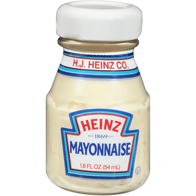 Heinz Mayonnaise Single Serve Jar (1.8 oz Jars, Pack of 60) Grocery & Gourmet Food