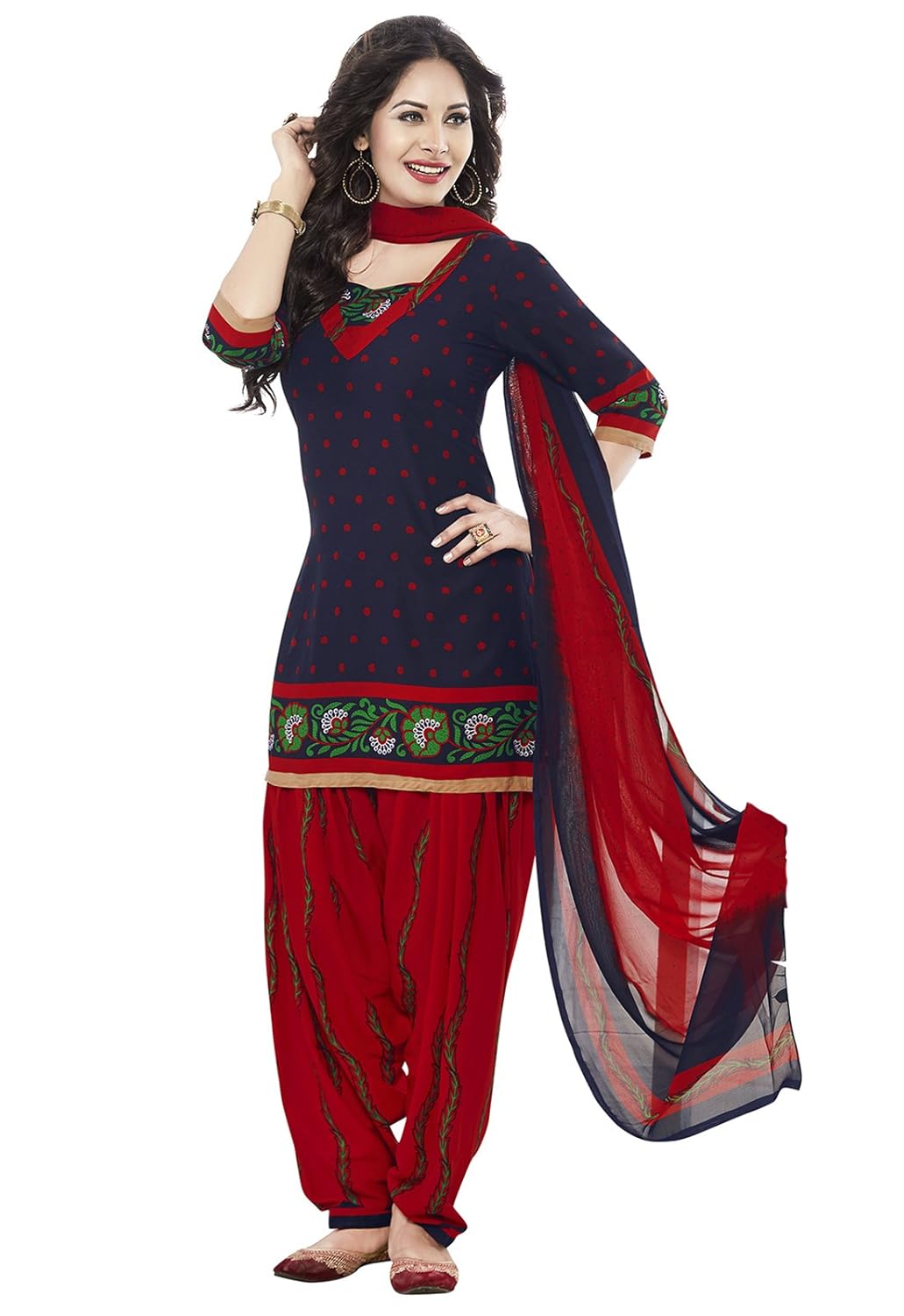 ishin women's crepe dress material