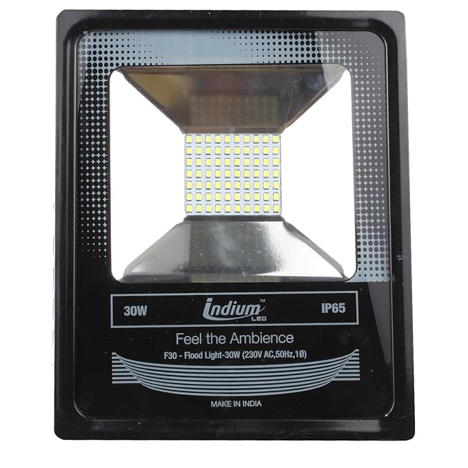 30 W LED FLOOD LIGHT, TOUGHENED GLASS, WATER-PROOF(IP65), 6500K PURE WHITE, 2 YEARS WARRANTY (30)