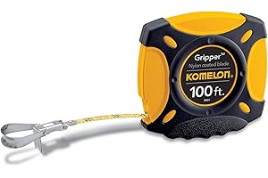 Komelon 9901 Gripper Closed Case Long Steel Tape Measure, 100-Feet