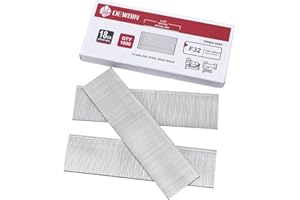 DEWBIN 18 Gauge Stainless Steel Brad Nails, 1000 Counts 1-1/4-Inch 18GA Brad Nails, Nail Gun Nails for Pneumatic, Electric Brad Nailer Gun