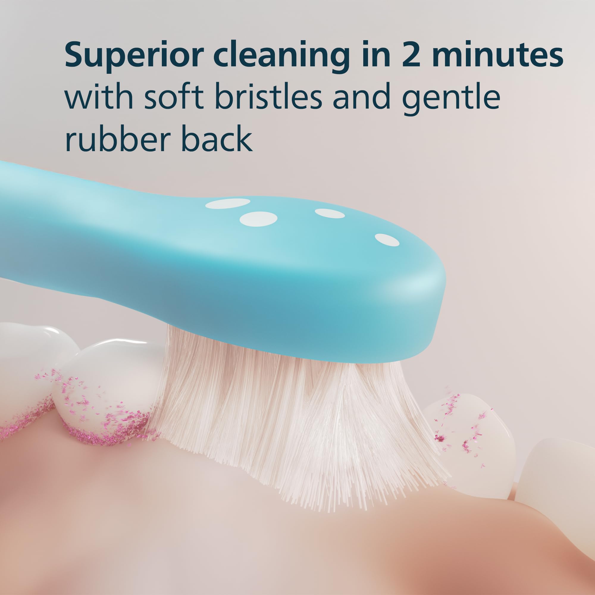 Philips Sonicare for Kids - Genuine Replacement Electric Toothbrush Heads, Compact Size, for Kids Aged 3+, 2 Pack, HX6032/94