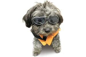 Enjoying Dog Goggles Small Breed, UV Protection Sunglasses for Dogs Small Breed, Outdoor Doggy Goggles, Anti-Fog/Wind/Dustpro
