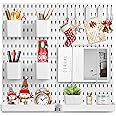 USTSOK Pegboard Combination Kit, Pegboard Wall Organizer with 4 Pegboards & 19 Accessories Hanging, Pegboard Combination Wall Organizer Kit for Organize Home, Office, And Gaming Setup, 22" x 22"