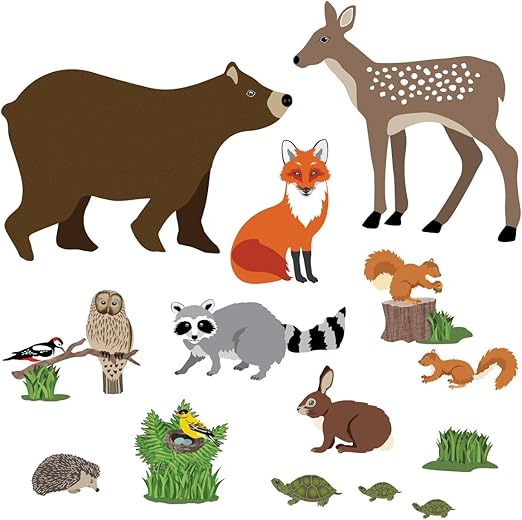 woodland creature wall decals