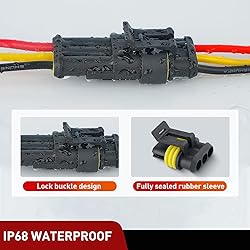 Nilight 622PCS 1 2 3 4 5 6 Pin Electrical Connector