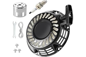 YDRANT 212 196 224 208 cc Recoil Pull Start Assembly with Pulley Cup for Predator Champion Coleman Honda Westinghouse Firman Ryobi Simpson 5.5 6.5 hp Small Engines etc.GX160 Pull Start with Start Cup