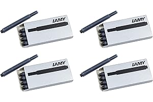 LAMY Black T10 Fountain Pen Ink Cartridges 4 Packs (LAM-T10-BLK4PAC)