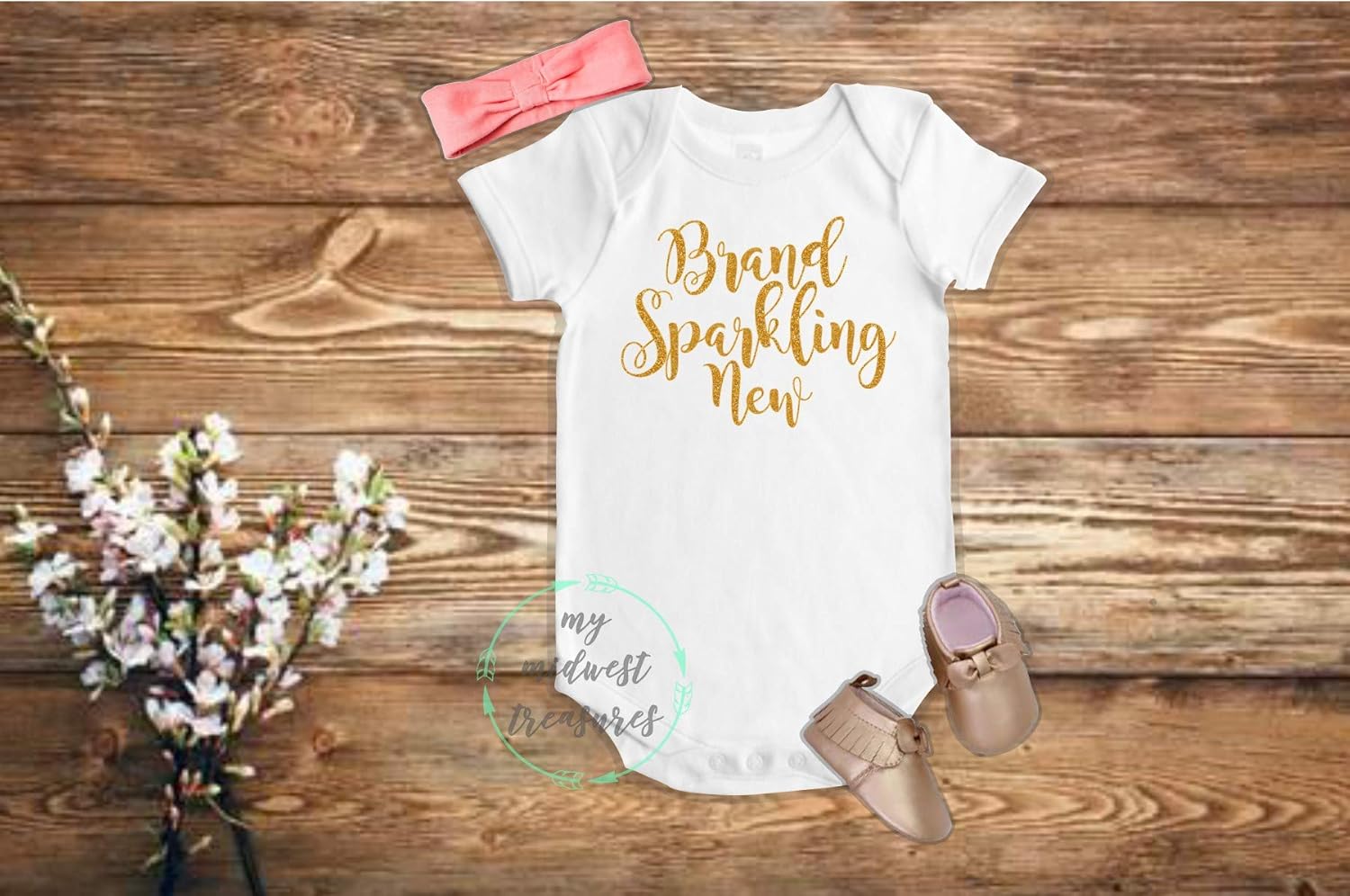 brand sparkling new baby girl outfit