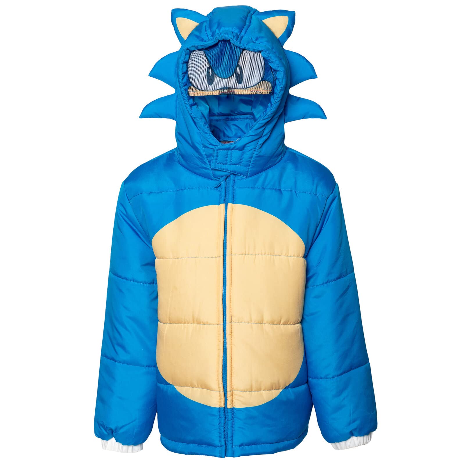 SEGA Sonic the Hedgehog Zip Up Puffer Jacket Toddler to Big Kid Sizes (4-14-16)