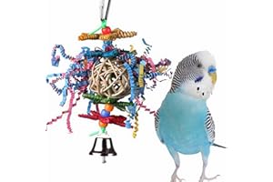 Super Bird Creations 6-1/2 by 3-Inch Crinkle Crinkle Little Star Bird Toy, Small