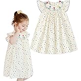 Simplee kids Toddler Girl Dresses Ruffled Sleeves Summer Sundress Dress Bohemian Dress