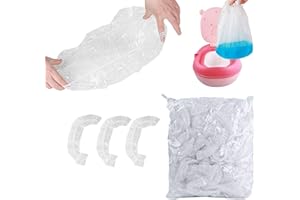 MIUPOO Potty Chair Liners with Elastic, Portable Potty Training Bags, Potty Refill Liners Disposable for Toddlers Kids and Ba