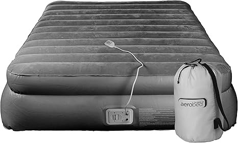 Aerobed Airbed Raised Double Indoor Air Bed With Built In