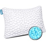 SUPA MODERN Cooling Bed Pillows for Sleeping 1 Pack Shredded Memory Foam Pillow for Neck Pain Relief, Adjustable Sleeping Pil