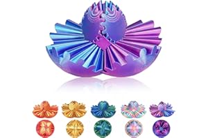 MYDHALL Gear Ball, 3D Printed Gear Sphere Fidget Toy, Sensory Stress Relief Ball for Kids and Adults, ADHD Autism Desk Toy Stocking Stuffer Unique Fun Office White Elephant Gift (Light Purple, 3.3 inches)