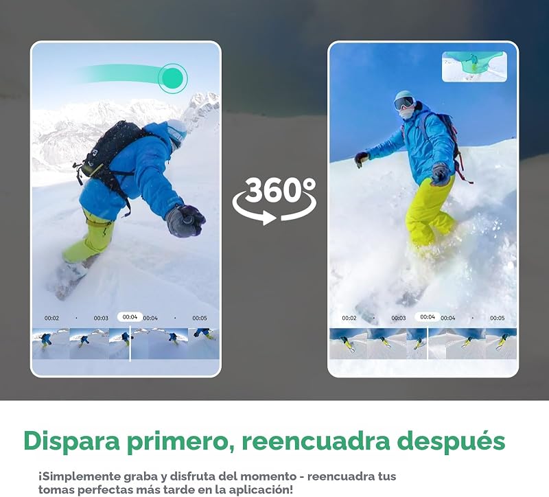 Câmara de ação 360 360 com cartão de 128GB, kit padrão — foto 8 de 8
