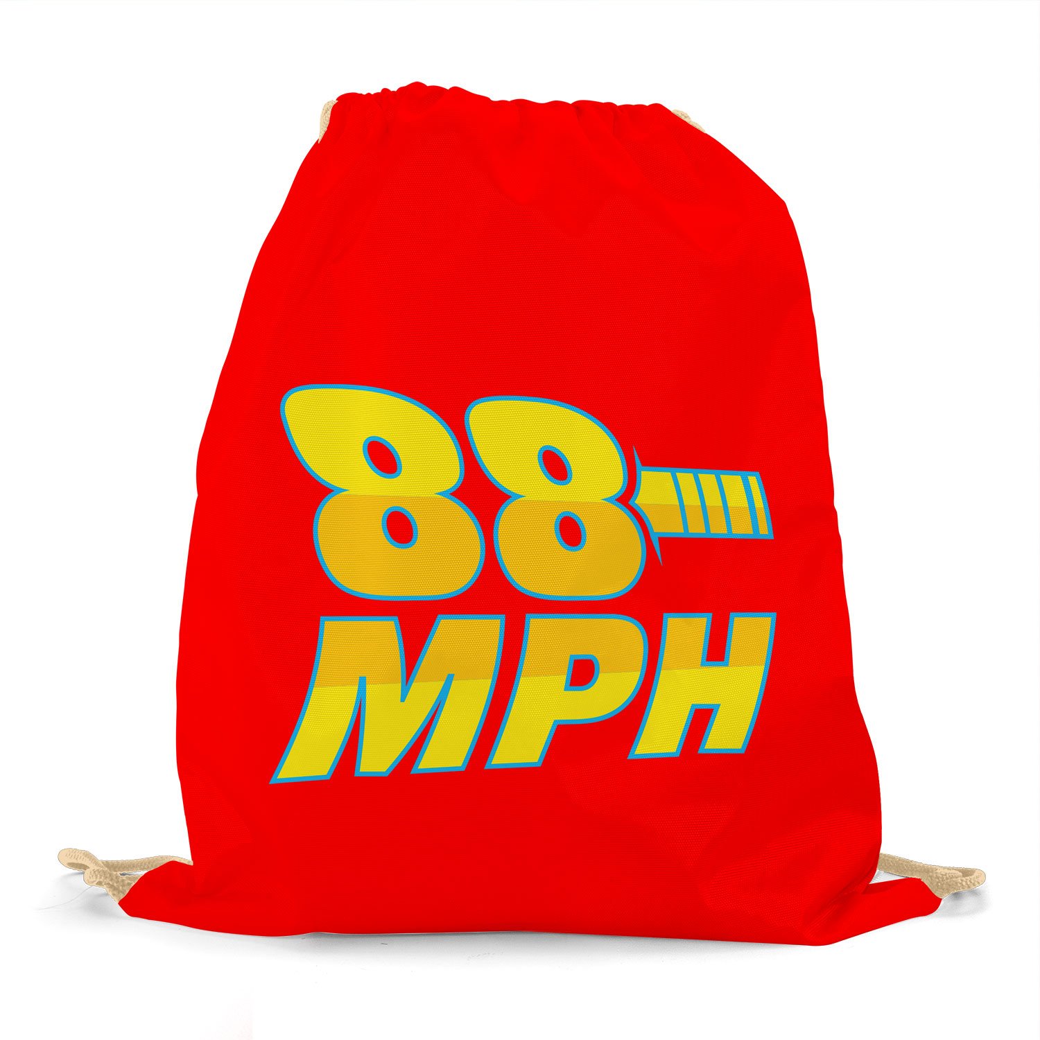 Planet Nerd - 88 MPH Time Traveling Speed - Gym Bag, Red