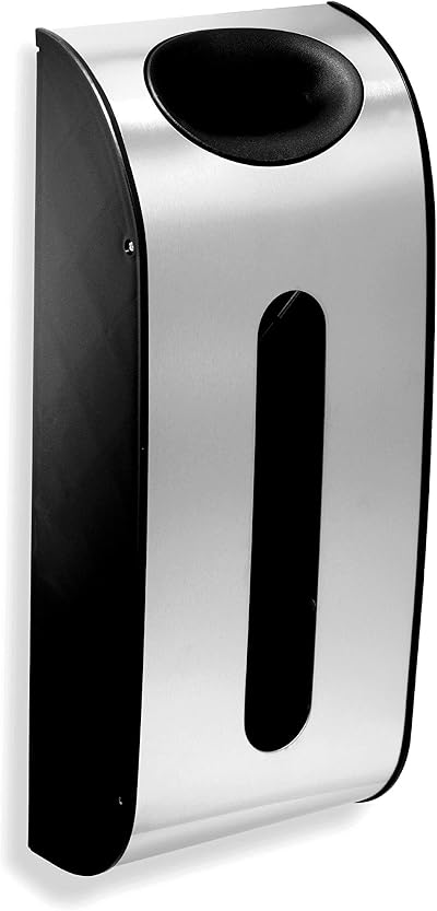 simplehuman KT1166 Carrier Bag Dispenser, Holds 30 Bags, Easy Access