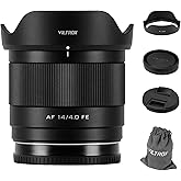 VILTROX 14mm F4.0 FE Prime Lens,Full Frame Wide Angle Auto Focus Lens for Sony Mirrorless Cameras a7 a7II a7III a7R a7RII a7R