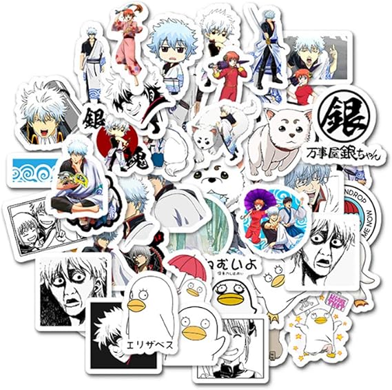 Amazon.com: Anime Sticker Pack Gintama Sticker Pack 50Pcs Japan Anime