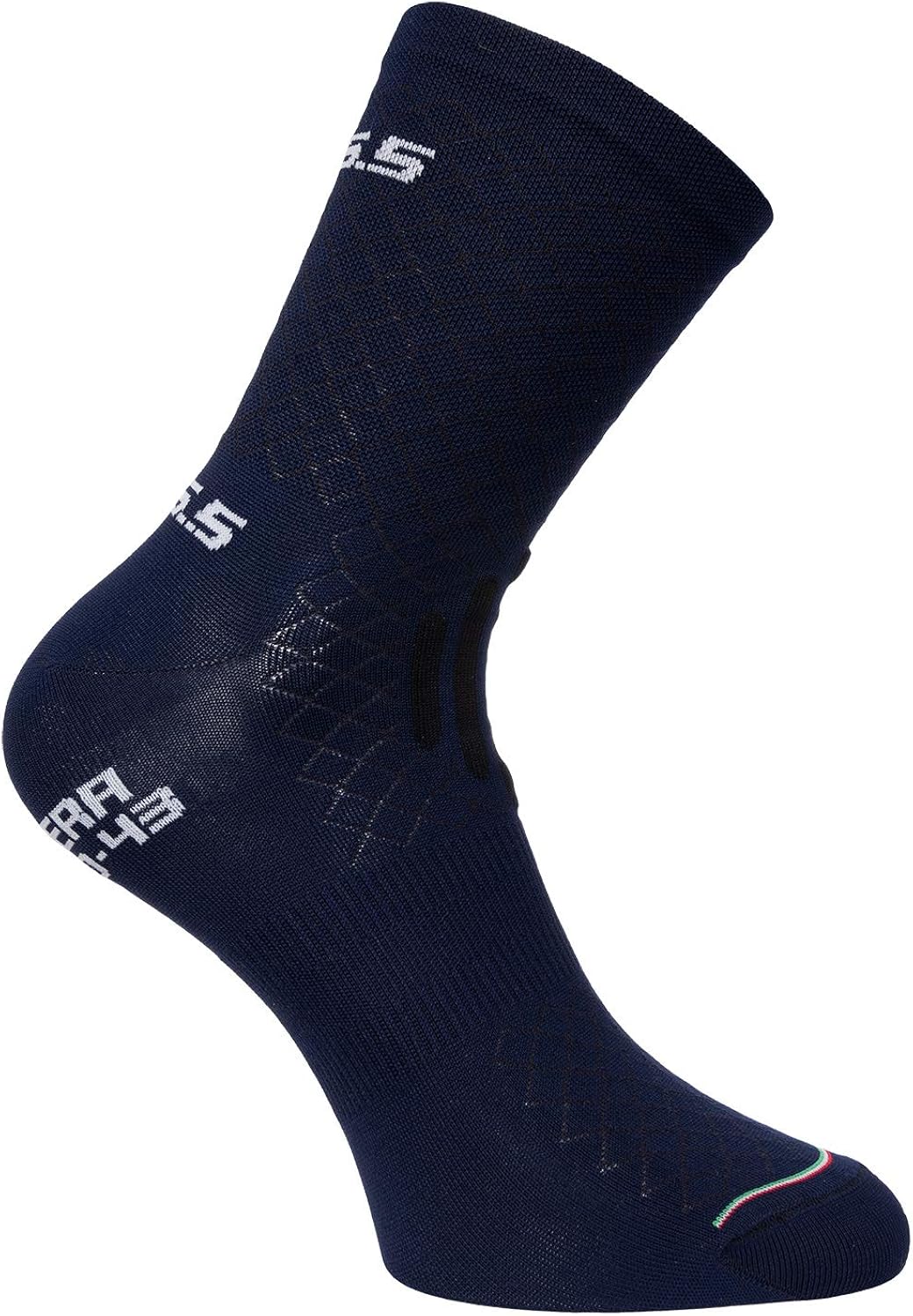 Q36.5 Lightweight Navy Blue Cycling Socks Unisex Adult, unisex adult