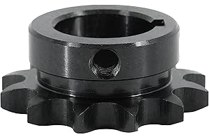 CHR PRECISION IN DETAIL CHR #40 Roller Chain Sprocket, 12 Tooth, 1" Finished Bore, B-Hub Carbon Steel Industrial Drive Sprocket for ANSI 40 Chains, Power Transmission, Conveyor, Agricultural and Manufacturing Equipment