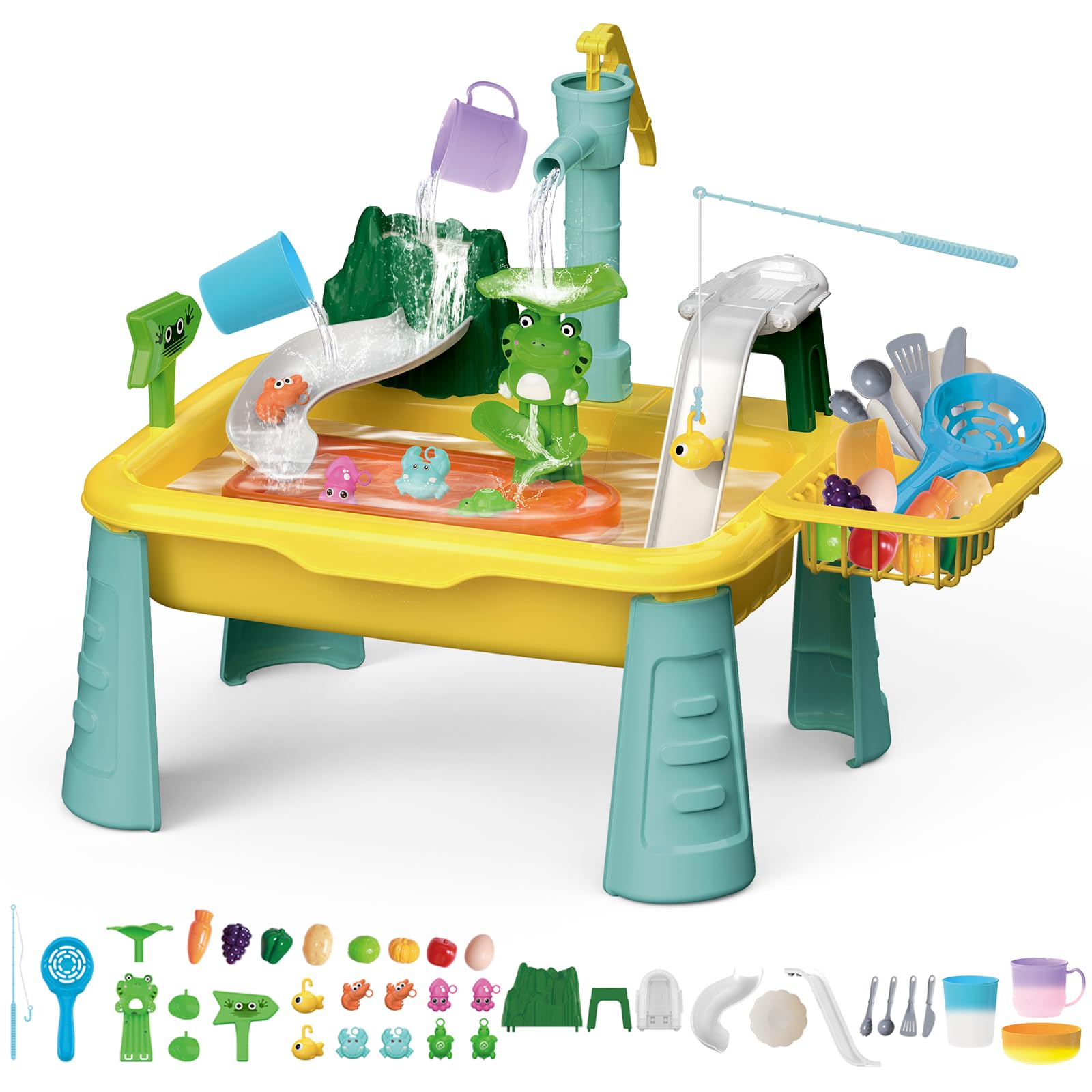 Photo 1 of Ysityum Water Table Fishing Game Toy Sets, Play Sink with Running Water, for Kids Toddlers Age 3+