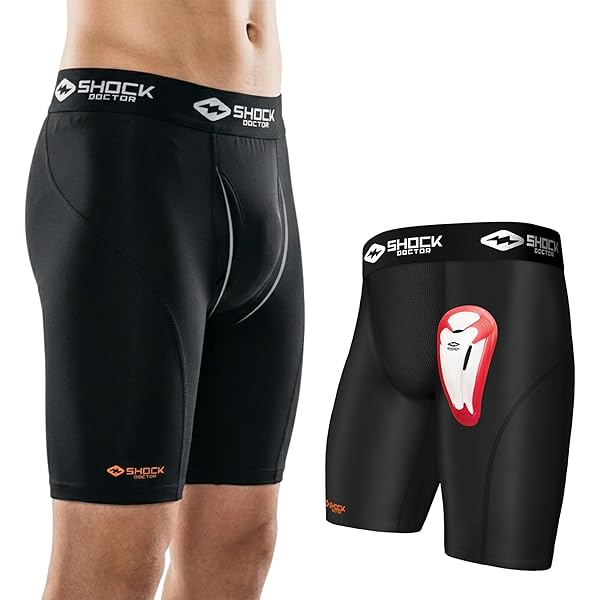 Amazon.com : Shock Doctor Compression Shorts with Protective Bio Amazon.com : Shock Doctor Compression Shorts with Protective Bio