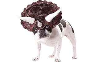 CALIFORNIA COSTUMES CALIFORNIA COSTUME COLLECTIONS Pet TRICERADOG Dog Costumes, Burgundy, M Neck 14 -16 Girth 20 -24 Back 16 US