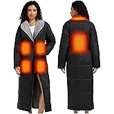 CYCYHEAT 20000mAh Heated Robe Blanket Battery Operated - Men and Women Heated Blanket, Upgraded 7.4V Battery Pack