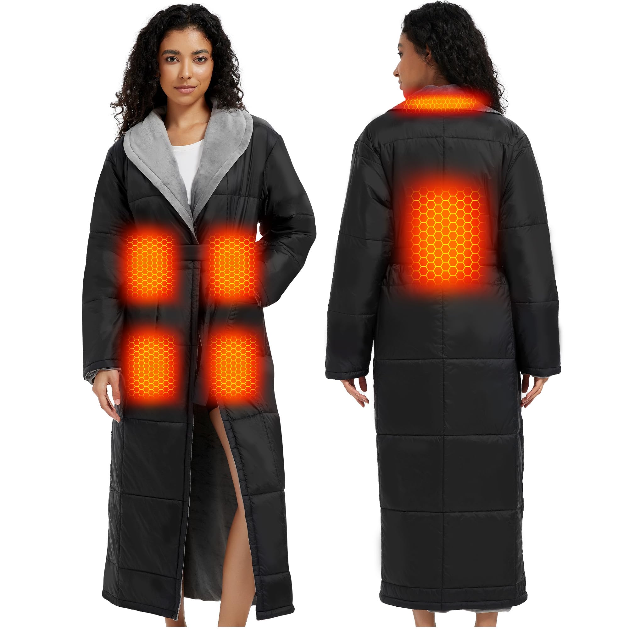 Photo 1 of CYCYHEAT 20000mAh Heated Robe Blanket Battery Operated - Men and Women Heated Blanket, Upgraded 7.4V Battery Pack