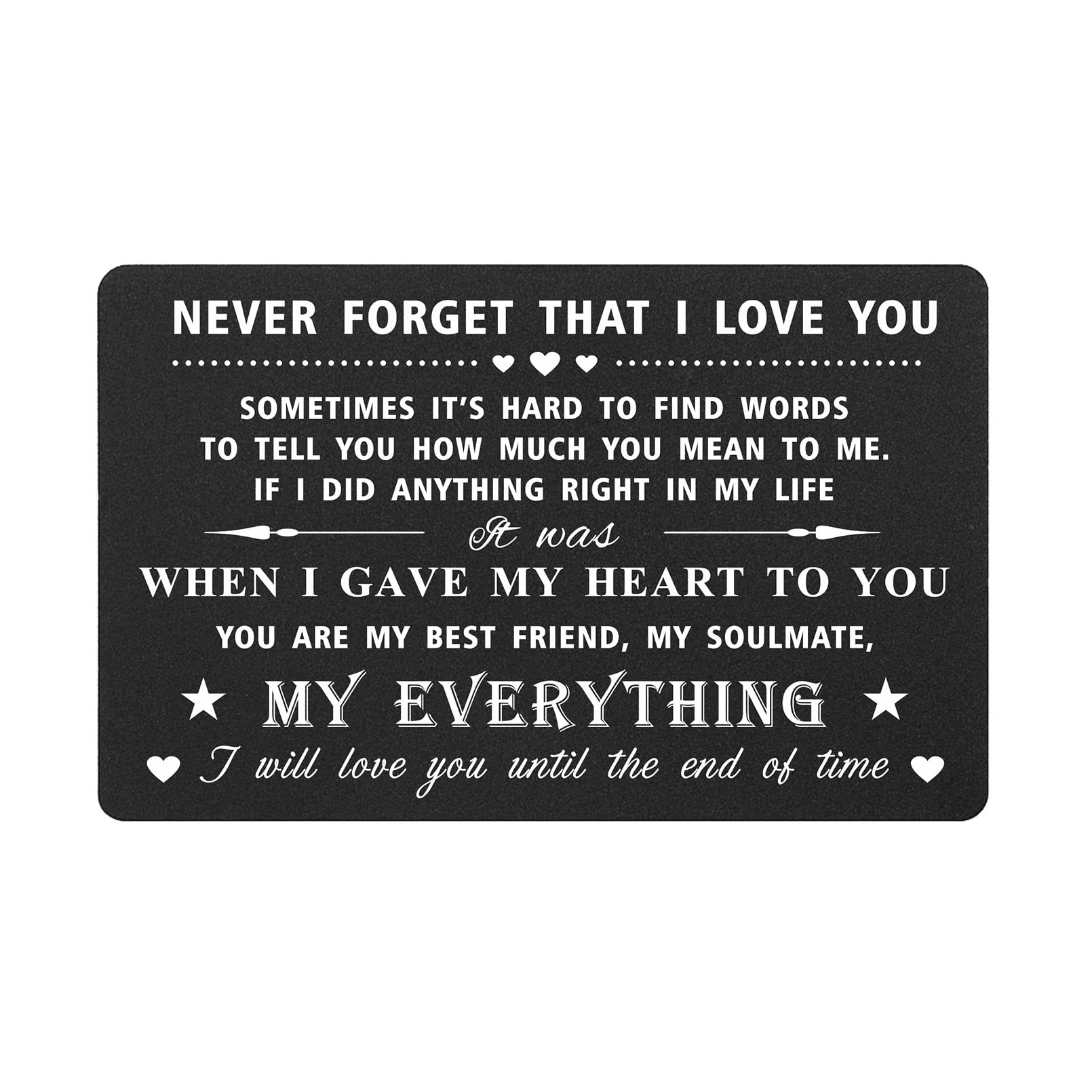 I Love You Gifts for Him Men, Valentines Day Gifts for Boyfriend, Wedding Anniversary Cards for Husband — image 1
