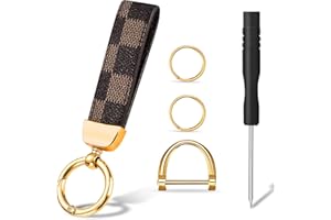 STSAIL Car Key Chain Universal Key Chains for Car Keys, Car Keychain for Men and Women Leather Keychain Accessories