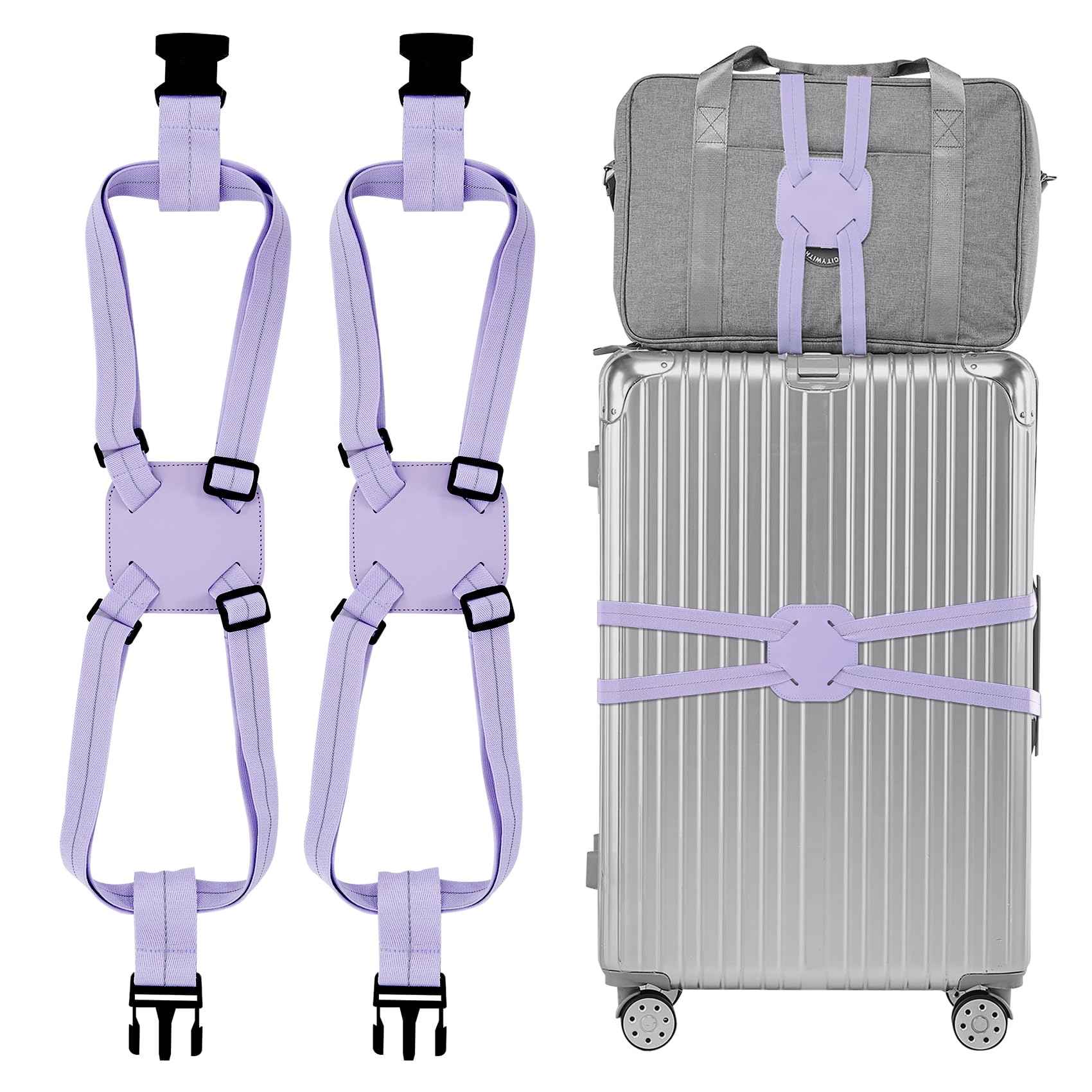 Photo 1 of (BAGGED) (USED/FAIR) Travelkin Luggage Straps Bag Bungees add a Bag, Luggage Bungee for suitcases Elastic Strap Belt