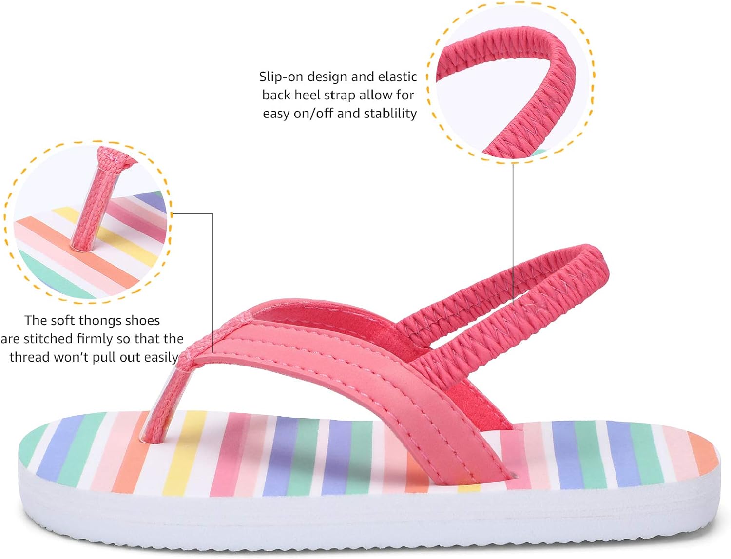  | tombik Toddler Flip Flops Boys & Girls Sandals | Kids Water Shoes | Sandals