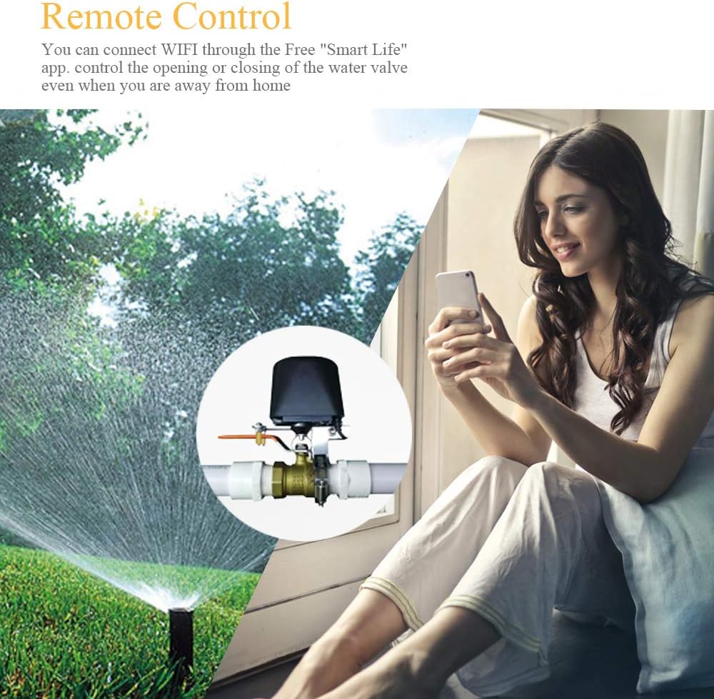 Smart Wifi Water / Gas Valve Controller, Timed Shut On/Off, App Control or Voice Command, Works for Water Pipe or Gas Valve UK Plug - Image 5
